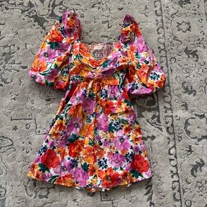 Floral Puff-Sleeve Dress from Altar’d State